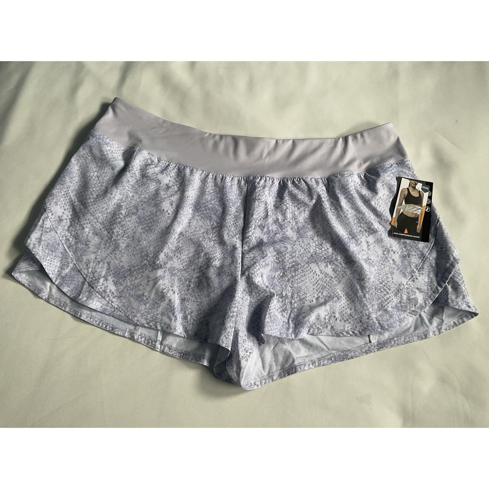 Avía Womens Compression Moisture Wicking Lavander Athletic Shorts Size XXXL 22